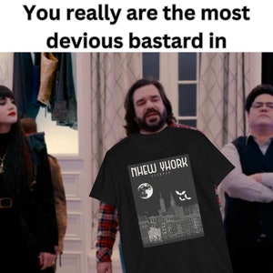 FX WWDITS Inspired | Laszlo New York City | Short-Sleeve Unisex T-Shirt | Nandor, Nadja, Colin Robinson, Guillermo, Vampires, Matt Berry Bat