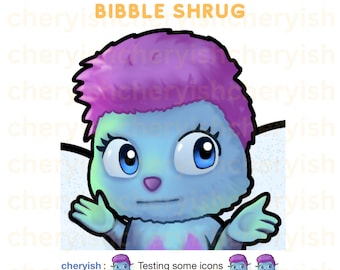 Bibble Emote Twitch Cute Shrug Emote