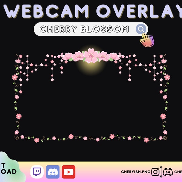 Cherry Blossom cam Overlay Etsy