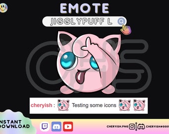 Twitch Jigglypuff Loser Emote Kick Discord Youtube Emotes Cheer Bit Badges Sub Badge