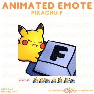 Twitch Animated Pikachu Emote F Kick Discord Youtube Emotes Cheer Bit Badges