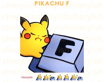 Twitch Animated Pikachu Emote F Kick Discord Youtube Emotes Cheer Bit Badges