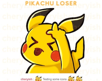 Twitch Pikachu Loser Emote Kick Discord Youtube Emotes Cheer Bit Badges Sub Badge