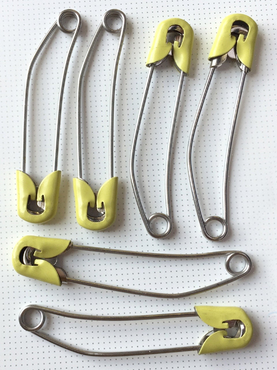 6 Large Nappy / Diaper Pins for Terry Towelling Sqaures Etsy UK