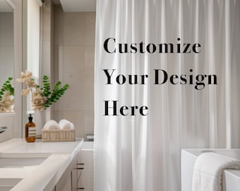 Custom Photo Shower Curtain: Personalized Bathroom Decor Gift