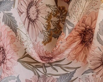Vintage Floral Curtains: Customizable Cottagecore Bedroom Drapes