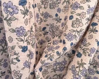 Floral Embroidered Curtain: Purple & Blue Flower Living Room Decor
