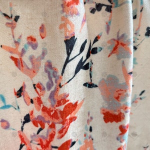 Custom Bohemian Orange Floral Curtains, Blackout Curtains Suitable for Farmhouse and Living Room Decor