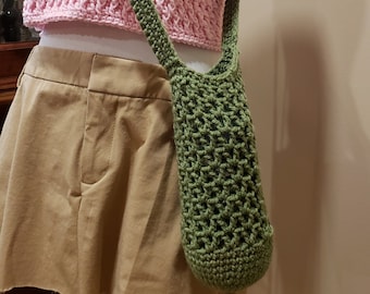 NEW COLORS!!! Crochet water bottle holder/ two sizes of strap to choose from / variety of colors to choose.