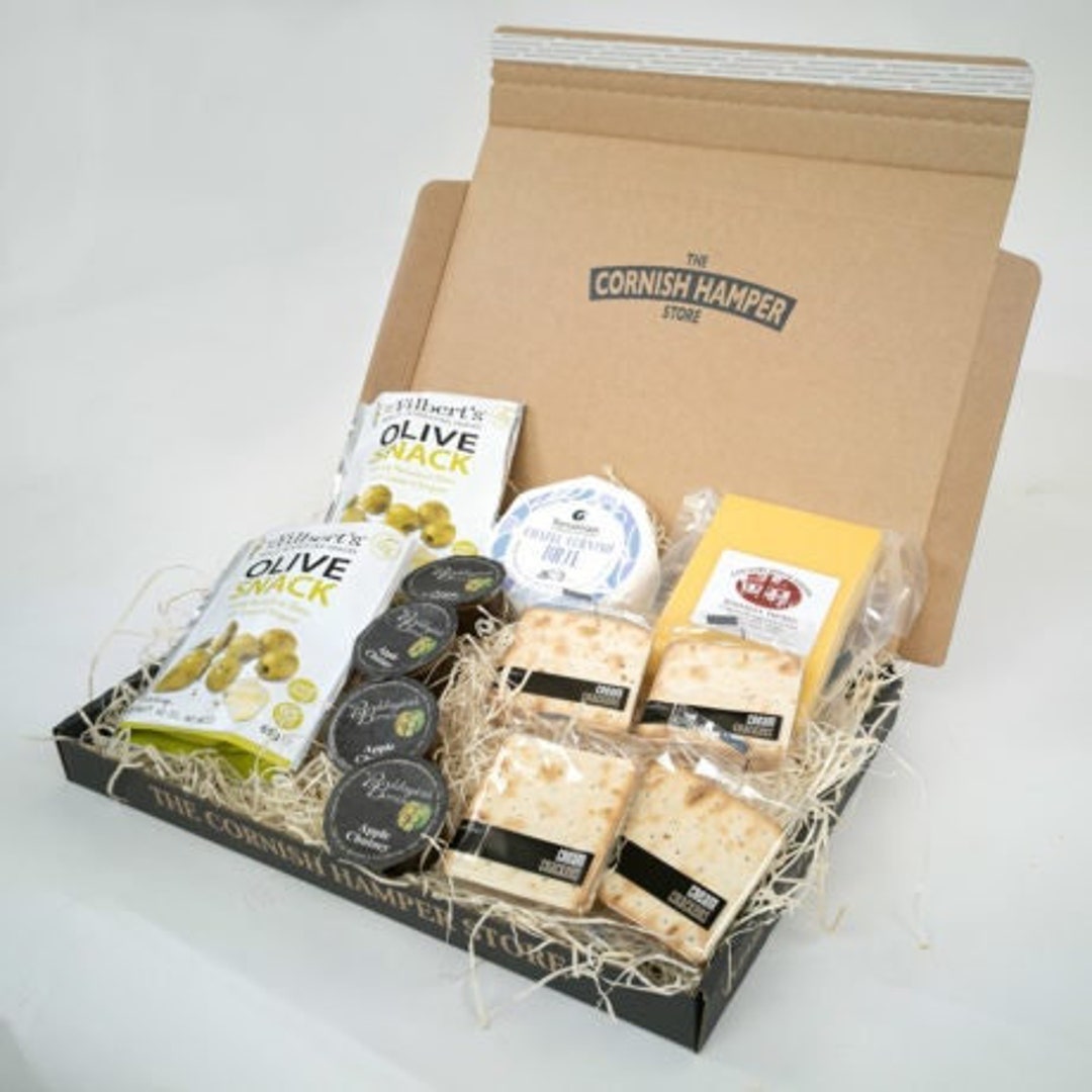 Cornish Cheese & Olives Postal Hamper Birthday Gift Cornish Hamper