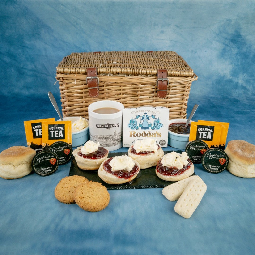 Cornish Cream Tea Sharing Hamper Birthday Gift Cornish Etsy UK