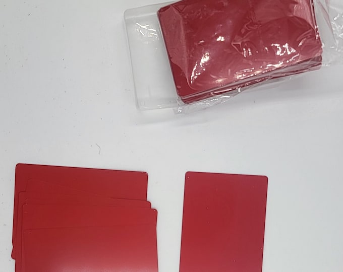 50 Aluminum Business Cards .42 Thickness Free Shipping