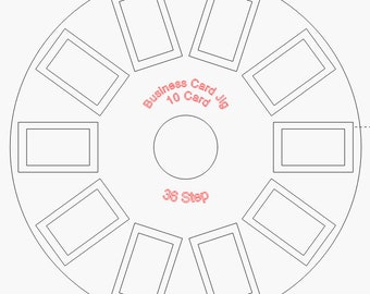 Business 10 Card 80MM Rotary Jig Files -Download File Only
