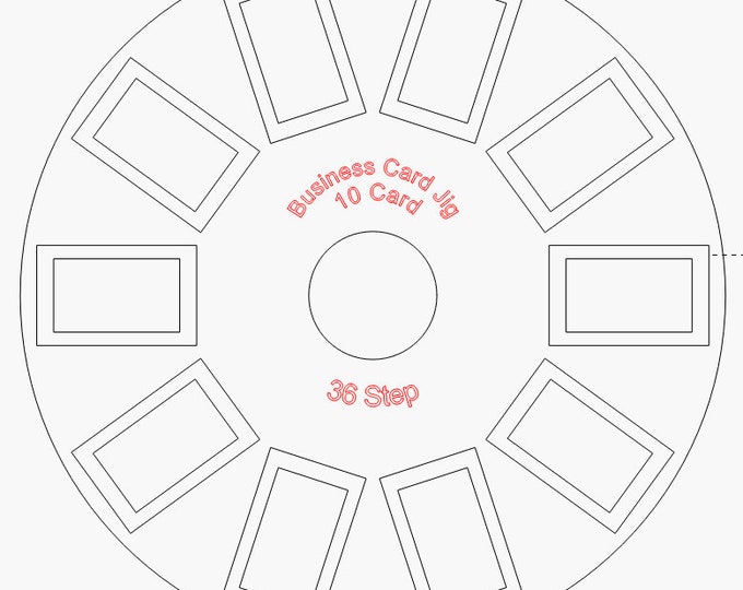 Business 10 Card 80MM Rotary Jig Files -Download File Only