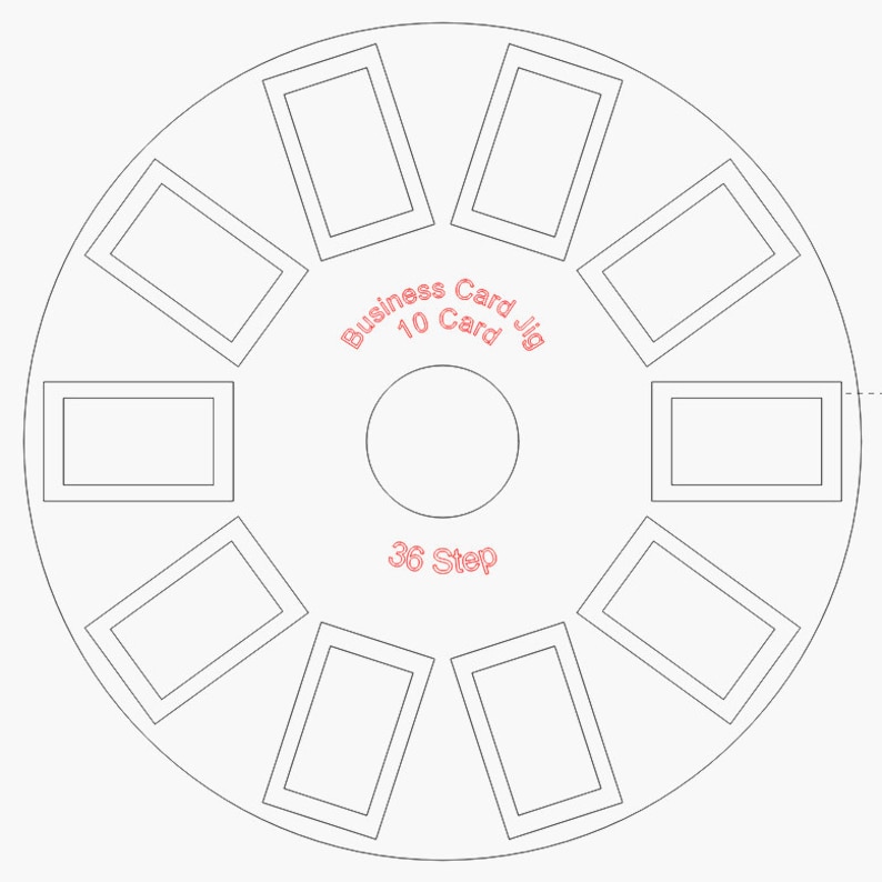Business 10 Card 80MM Rotary Jig Files download File Only Etsy