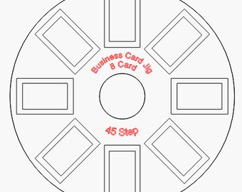 Business 8 Card 80MM Rotary Jig Files -Download File Only