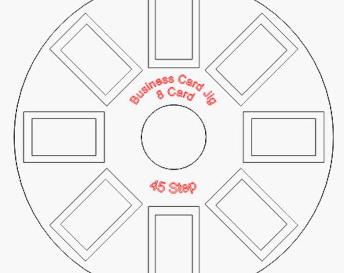 Business 8 Card 80MM Rotary Jig Files -Download File Only