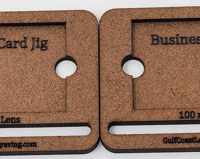 Miniature Business Card Jig 100mmx100mm Lens.