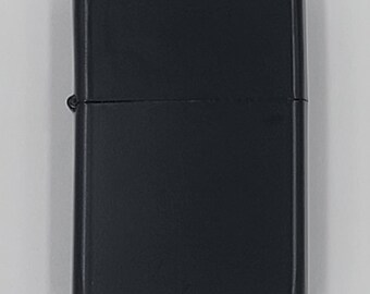 5 Windproof Lighters Black Anodized Stainless Steel Free Shipping