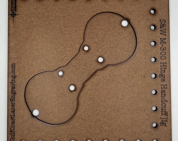 S&W M-300 Hinge Handcuff Jig for Laser Engraving