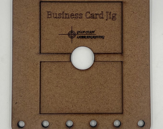 Business Card Jig for Fiber Laser 150 Lens