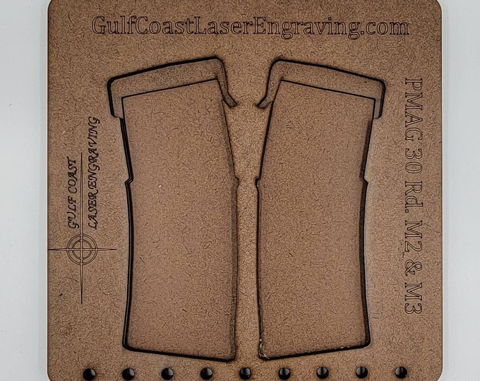 PMAG M2/M3 and Mil Spec Laser Engraving Jig for Polymer Magazines Gen2 and Gen3
