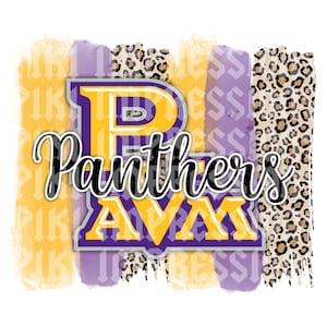 Prairie View A&M png paint brush panthers Digital download