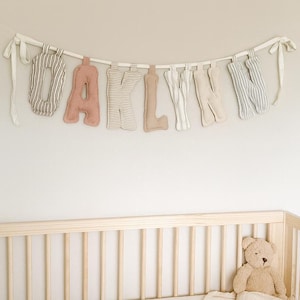 Custom Handmade Puffed Name Banner – Custom Nursery Wall Decor