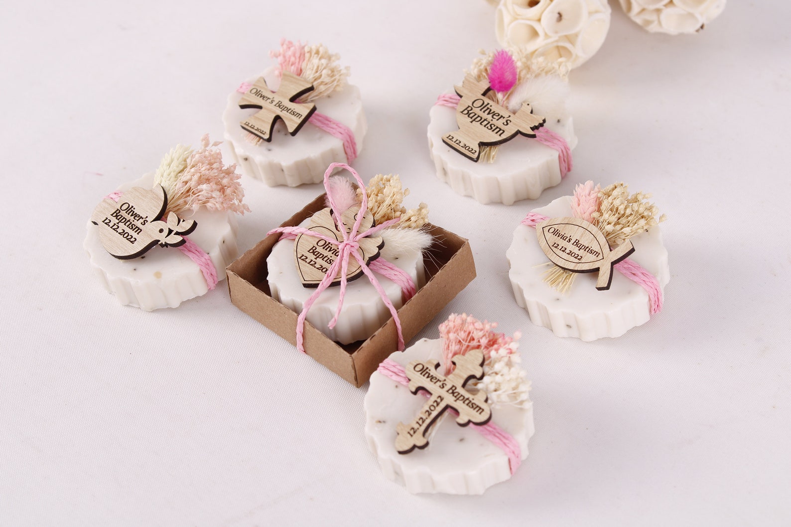 Handmade Baptism Scented Soap Favors First Communion Soap Etsy