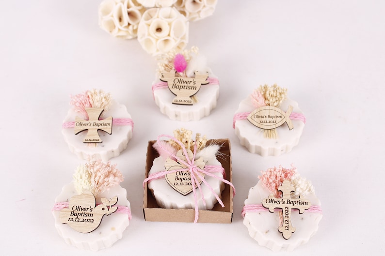 Handmade Baptism Scented Soap Favors First Communion Soap Etsy