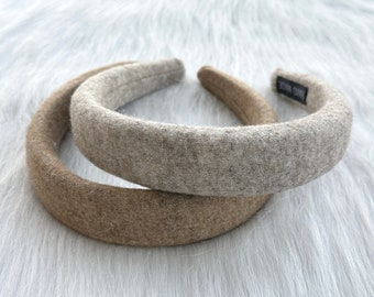 Diadema de punto de moda, nuevos colores de otoño e invierno, diadema acolchada, diadema boho, diadema ancha de invierno, accesorios para el cabello para mujeres, regalo