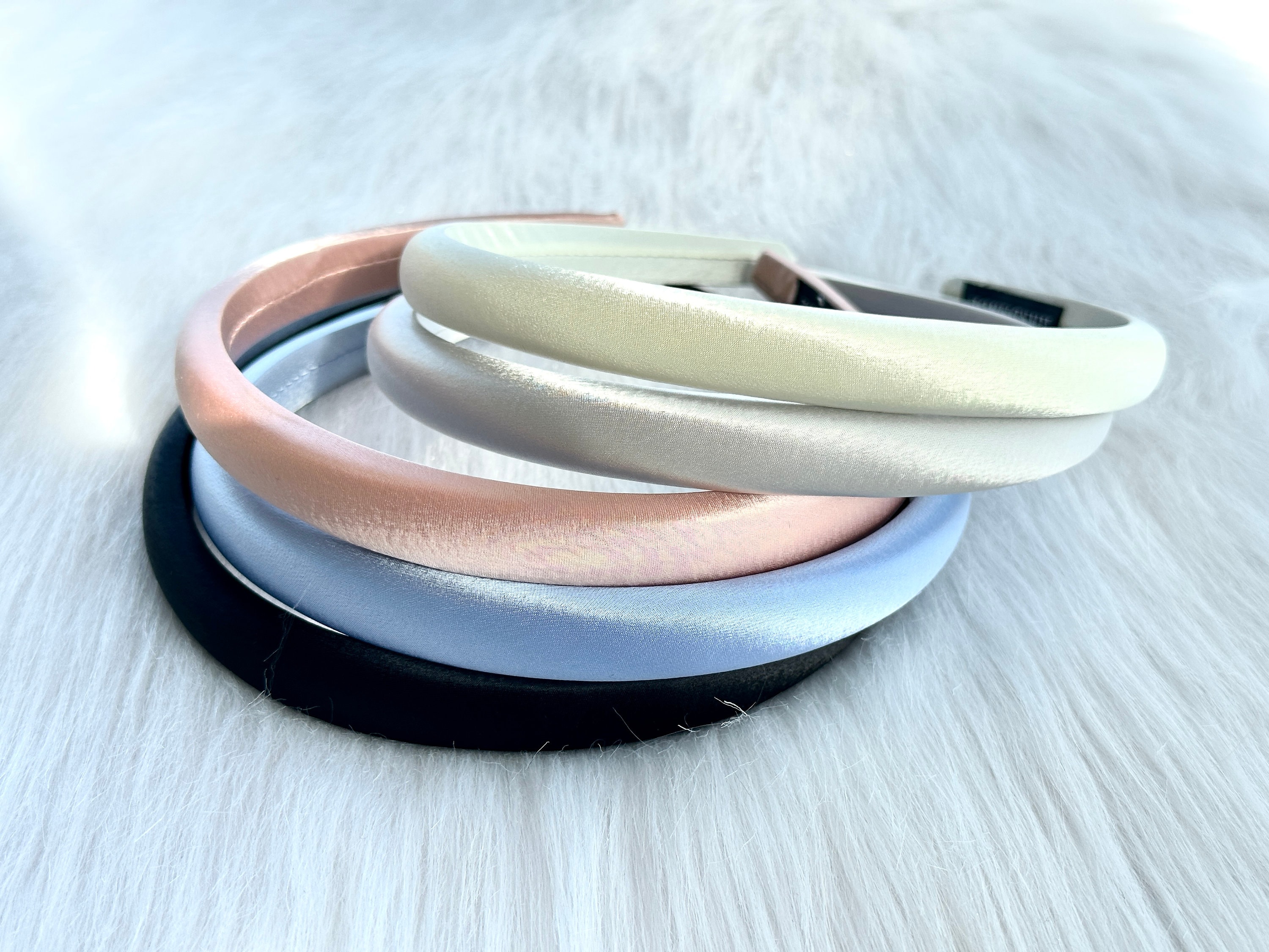 Elegant satin headbands, silk headbands, bridal headbands, everyday headbands, padded headbands, women hair accessories,