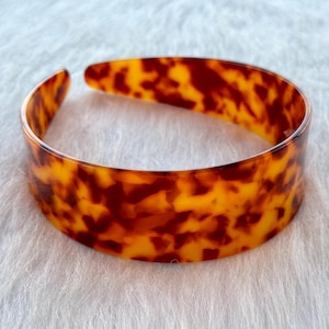 Tortoiseshell Acetate Adjustable Headband, Wide Leopard Headbands,Vintage Headband,Gifts,Shell French Hairband