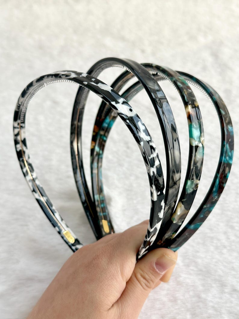 Simple Acetate Headband,Thin Headband,Hair Accessories，Leopard Headbands For Women,Acetate Headbands,Gifts for Her image 3