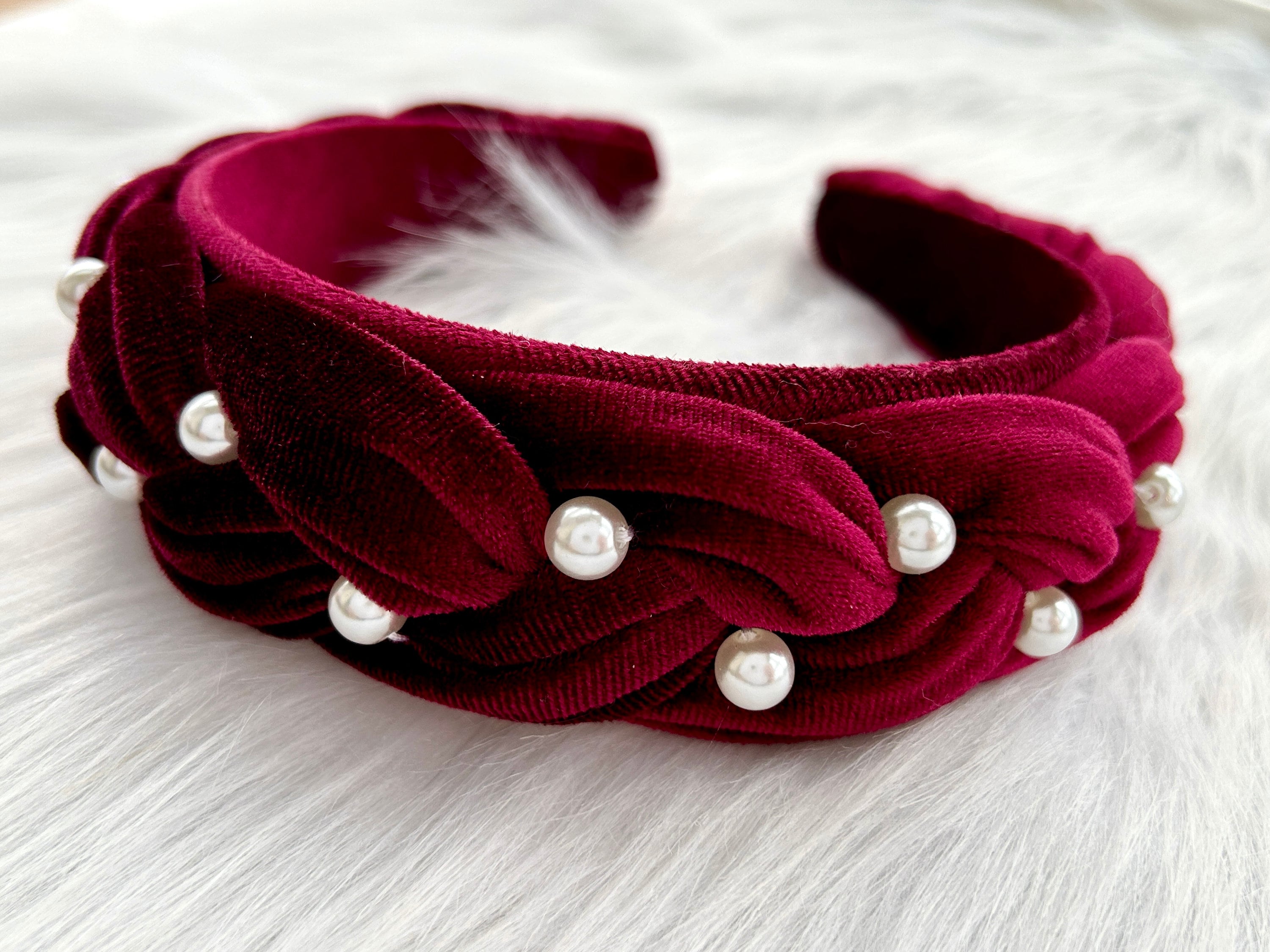 Statement Headband Bundle Pearl Jeweled Padded Boutique Collection Padded Headband Pearl - Etsy main image 2