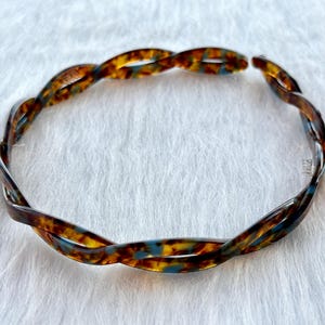 Thin Acetate Hairband,Leopard Twist Headband,Girl Hairband,Hair Accessory,Tortoise Headband,Alice Headband,Vintage Hairband