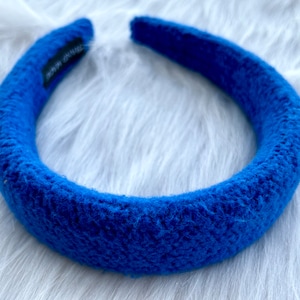 Royal Blue Hair Band,Winter hair band,Hair gift,Womens headband,Warm lady hair band, Wide headband,Best friend gift