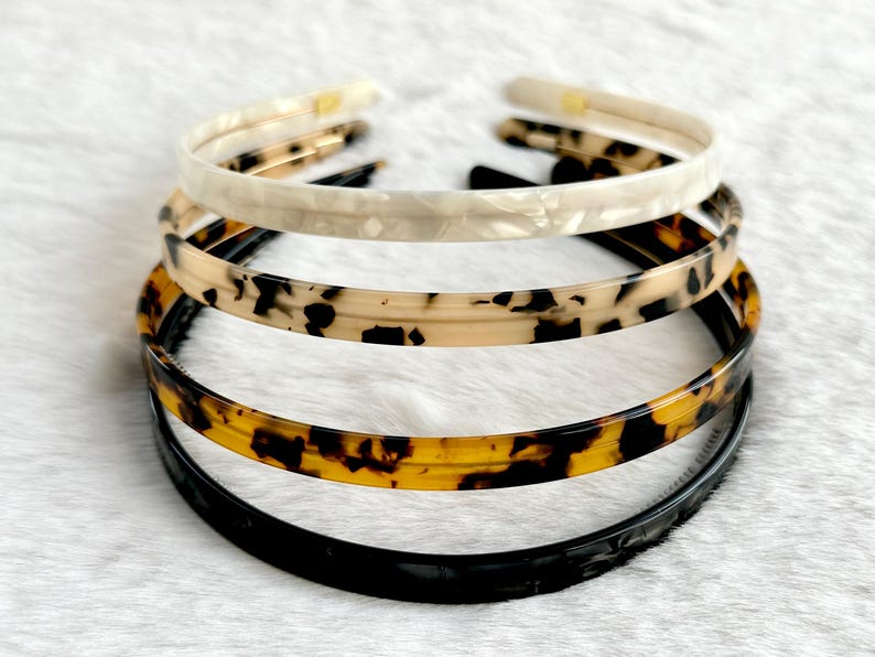 Simple Acetate Headband,Thin Headband,Hair Accessories，Leopard Headbands For Women,Acetate Headbands,Gifts for Her image 5