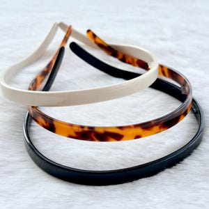 Tortoiseshell Acrylic Headband,Acetate Headband,Pain Free Headband,Face Wash Headband，Nice Gifts