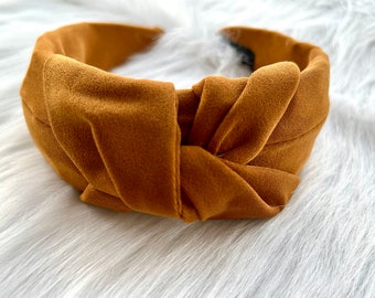 Elegant caramel cloth hair band, twisted hair band,Top knot,Colorful headband,classic top knot, women headband,headband