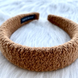 Winterliches Haarband, Braunes Haarband, bonbonfarbenes Haarband, WaldhaarbandHaar Geschenk, Damen Stirnband