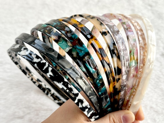Simple Acetate Headband,Thin Headband,Hair Accessories，Leopard Headbands For Women,Acetate Headbands,Gifts for Her
