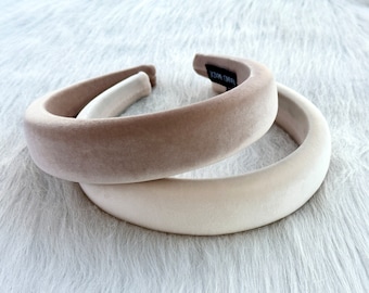 Soft velvet headband, girls headband, boho headband, vintage padded headband, festive headband, headband,Best friend gift