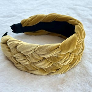 Velvet Braided Wide Headband,Velvet Alice Headbands,Womens Headband,Boho Headband,Headbands for women,Winter Headband,Gifts