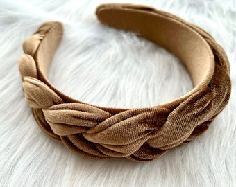 Velvet Braided Hair band,Vintage Headbands,Women Fashion Headband,Hair Accessories