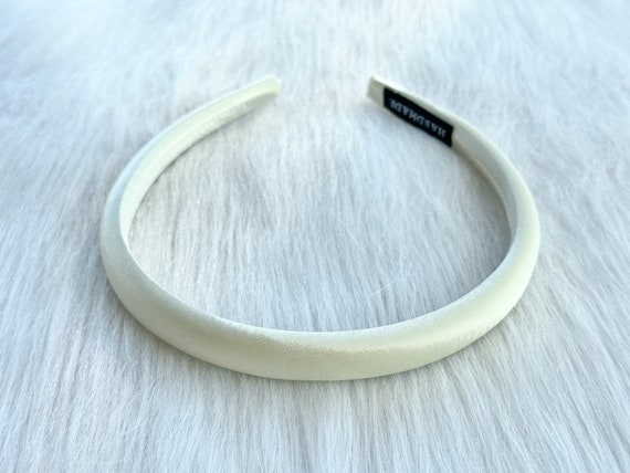 SATIN HAIR BAND THIN CHAMPAGNE SATIN HAIR BAND THIN CHAMPAGNE