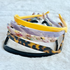 Vintage Tortoiseshell Acetate Headband,Thin Leopard Headbands,Fashion Headband,Exquisite Gifts,Hairband,Acetate Headband，Sunglasses Hairband
