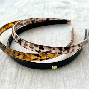 Tortoiseshell Acrylic headband,thin headband,gifts for her，pain free headband,Hair Accessory for Woman，Alice Headband
