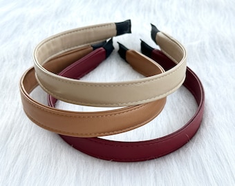 High quality leather hairbands, PU leather headbands, handmade headbands,retro hairbands,wide hairbands,women headbands
