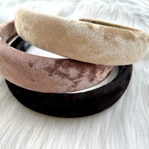 VELVET HAIR BAND BROAD VINTAGE ROSE VELVET HAIR BAND BROAD VINTAGE ROSE